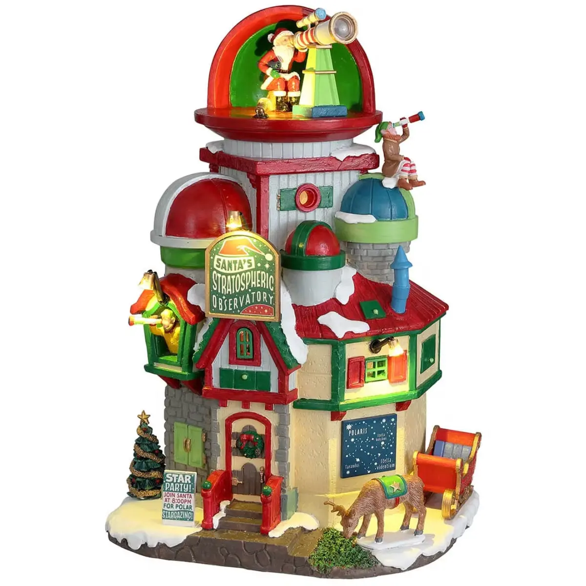 Lemax Santa's Wonderland Lighted Building: Santa's Stratospheric Observatory #15801 1