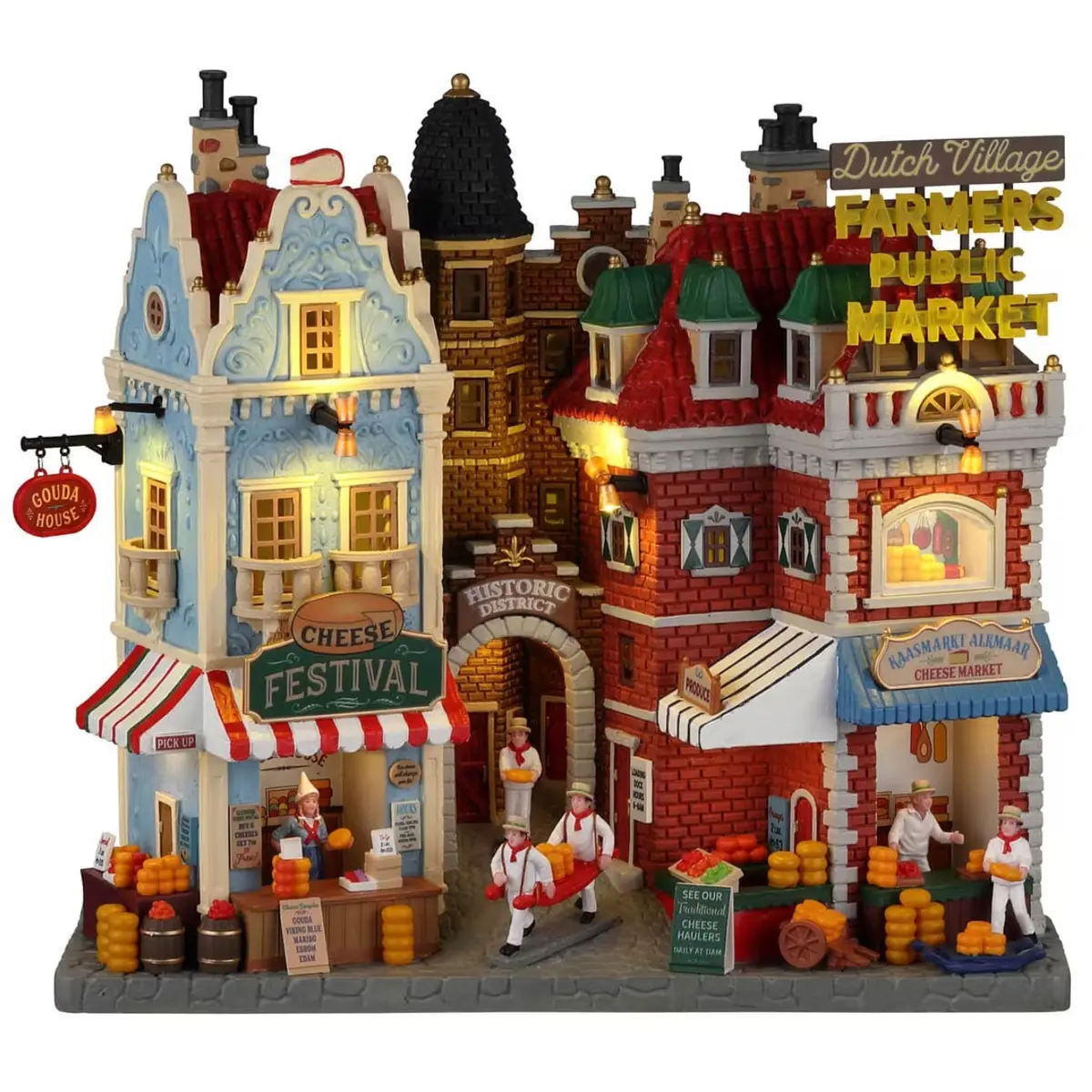 Lemax Caddington Village Facade: Dutch Cheese Festival And Farmers Market #25868 1