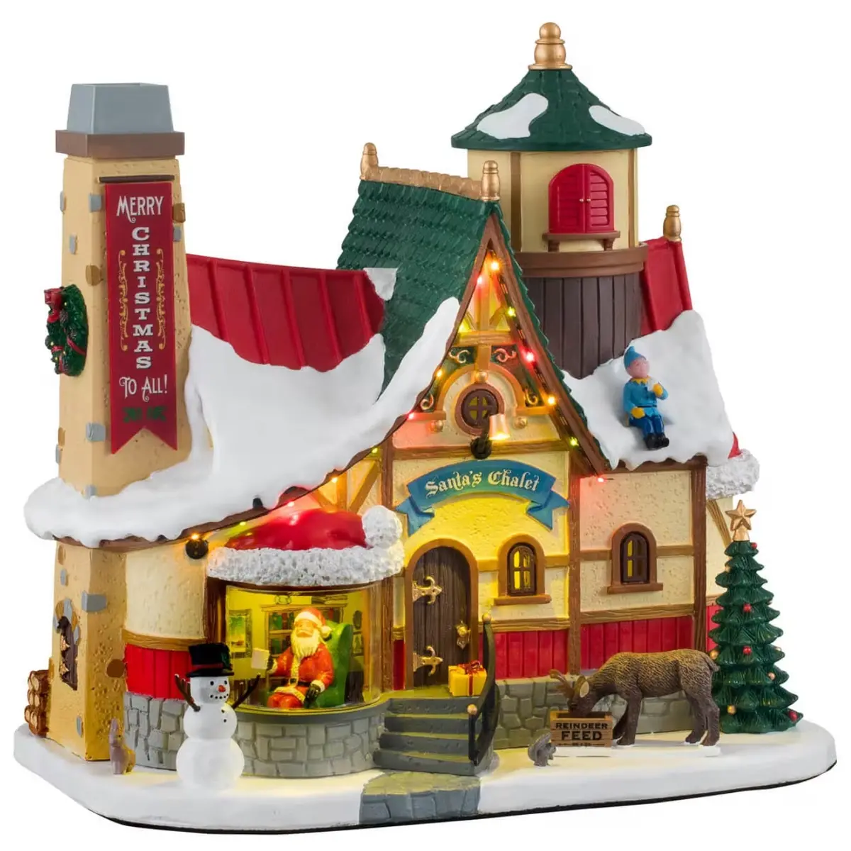 Lemax Santa's Wonderland Lighted Building: Santa's Chalet #15742 1