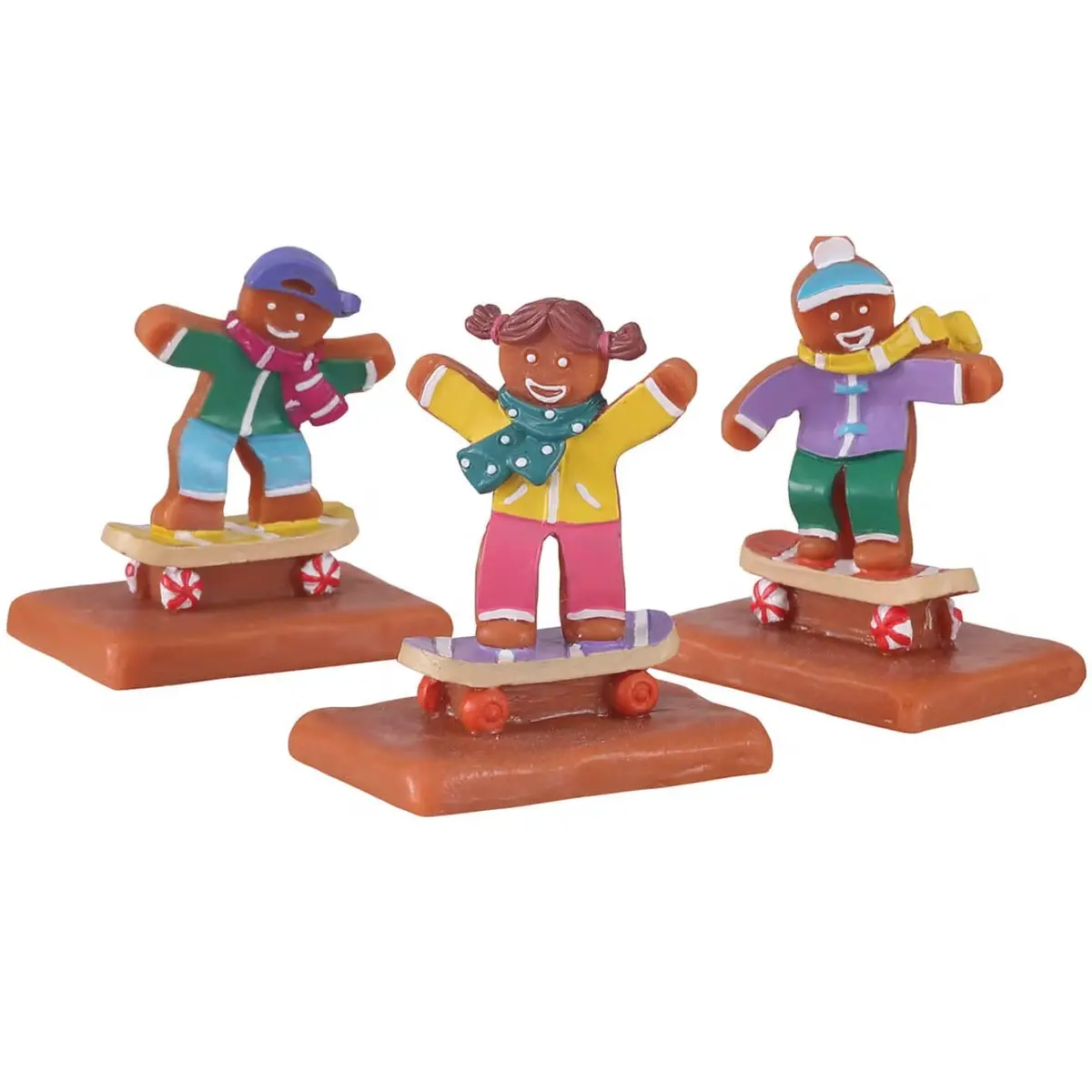 Lemax Sugar N Spice Figurines: Cookie Boarding, Set Of 3 #12056 1
