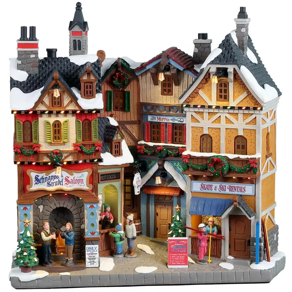 Lemax Vail Village Facade: Alpine Winter Shops #25869 1