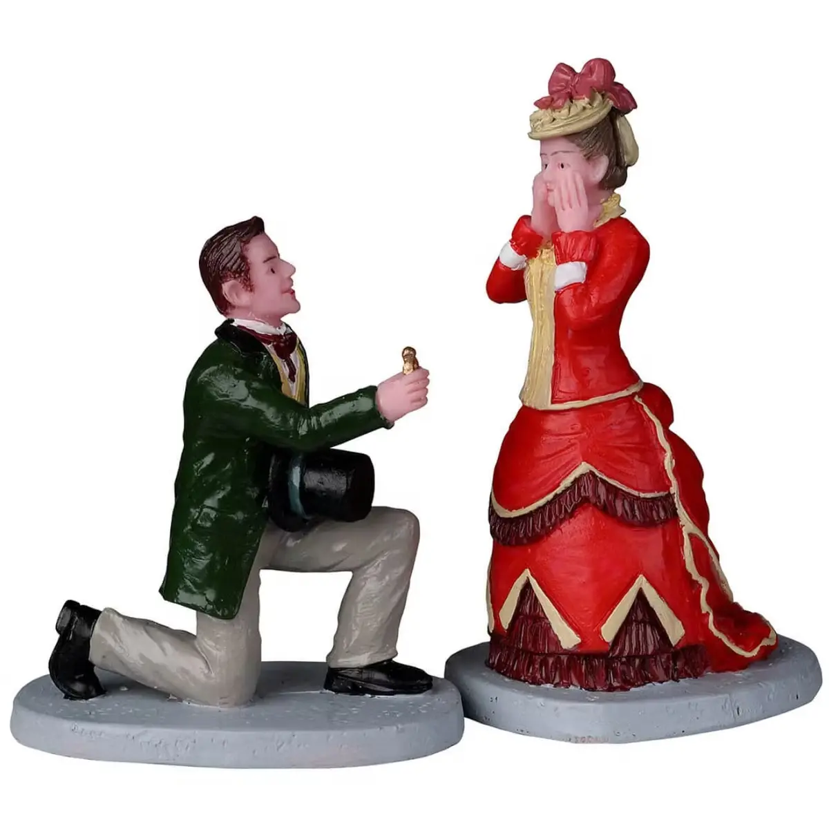 Lemax Caddington Village Figurines: The Proposal, Set Of 2 #22141 1