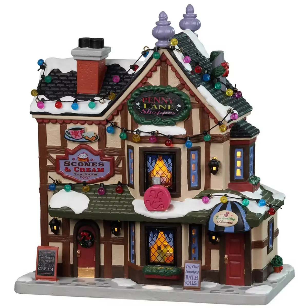 Lemax Caddington Village Lighted Building: Penny Lane Shoppes #25875 1