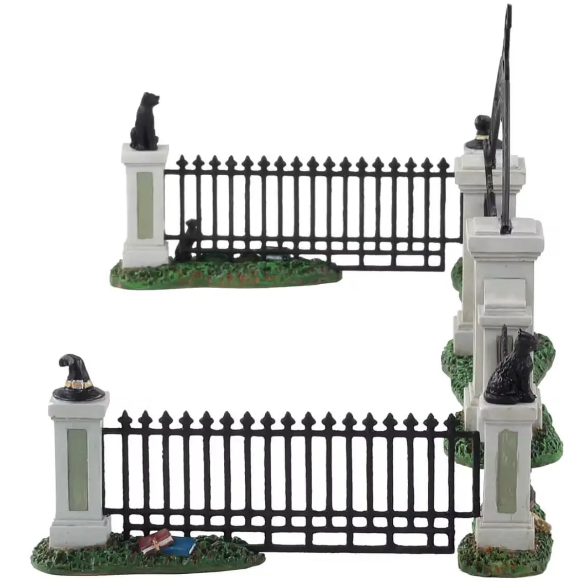 Lemax Spooky Town Witch Gate, Set Of 5 #14857 2