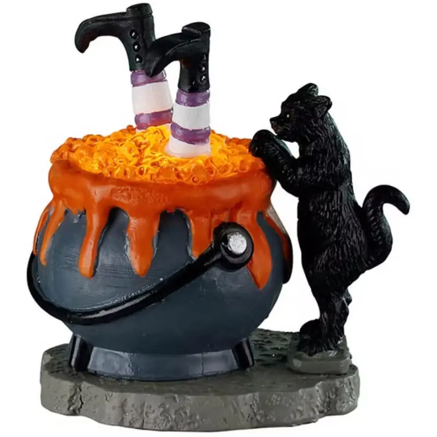 Lemax Spooky Town Witchy Cauldron #24940 1