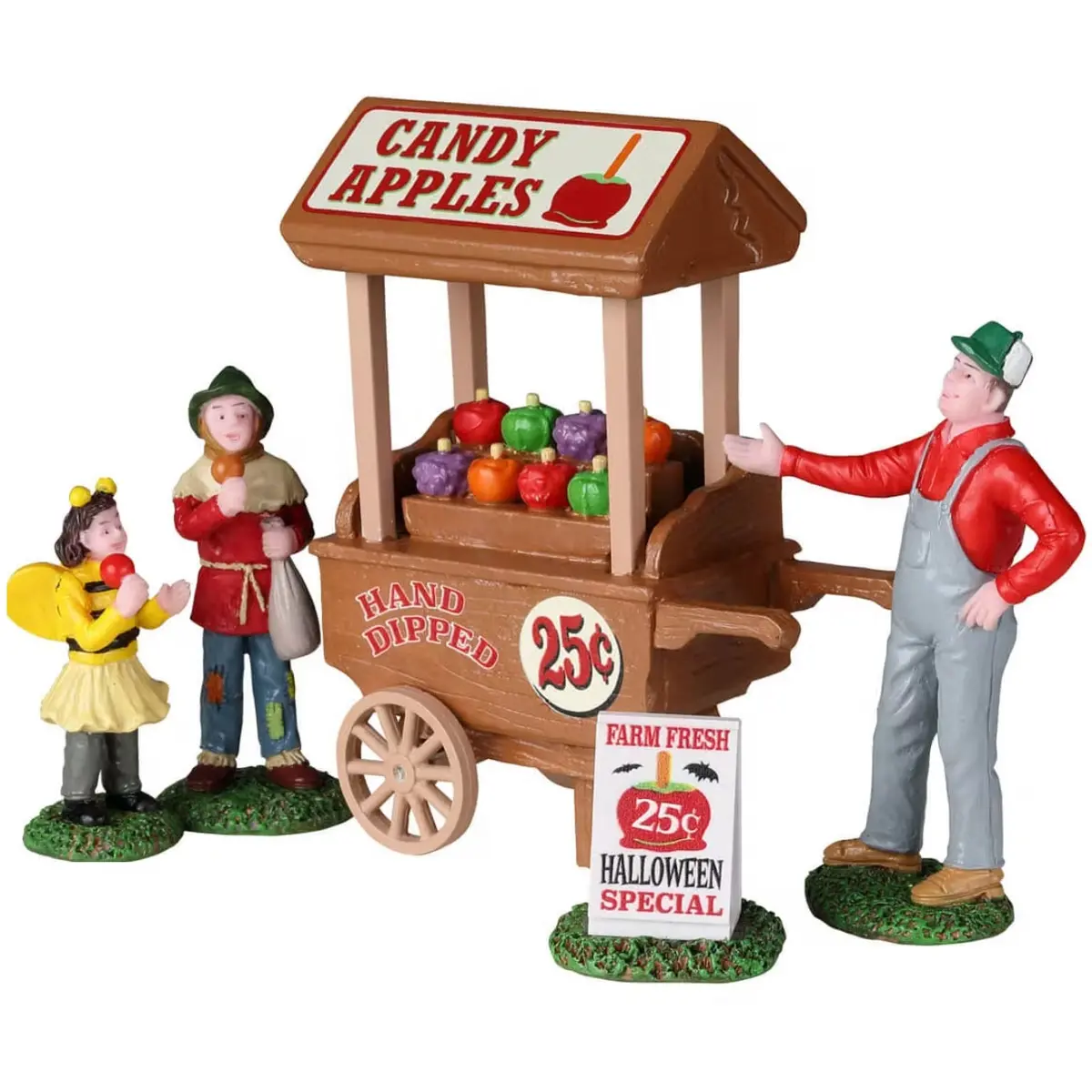 Lemax Spooky Town Candy Apple Cart, Set Of 5 #22108 1