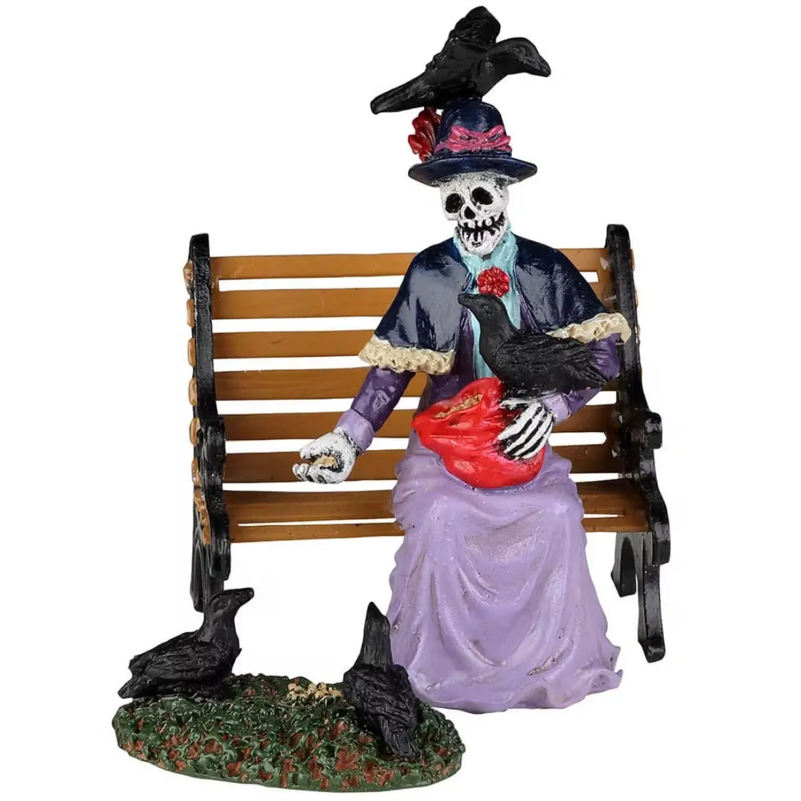 Lemax Spooky Town Feeding The Birds, Set Of 2 #22101 1