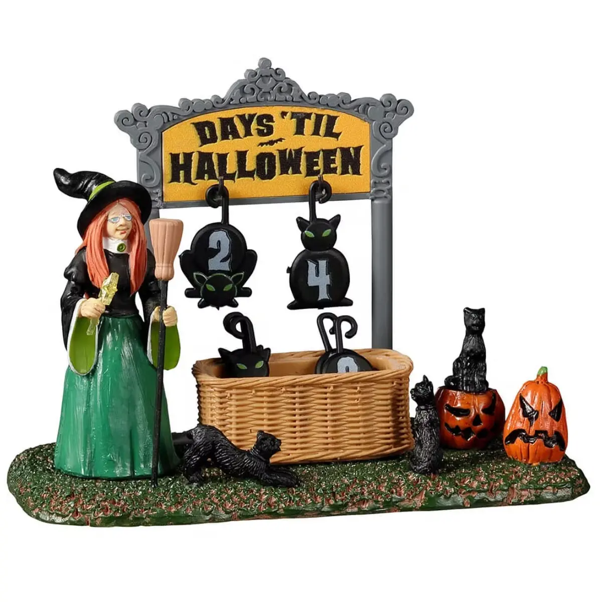 Lemax Spooky Town Black Cat Countdown #23585 1