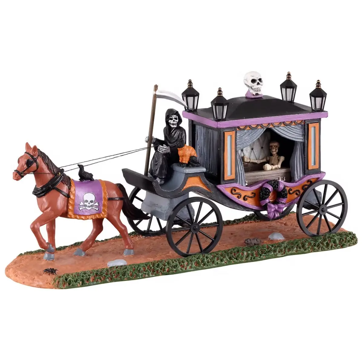 Lemax Spooky Town Spooky Victorian Hearse #13551 1
