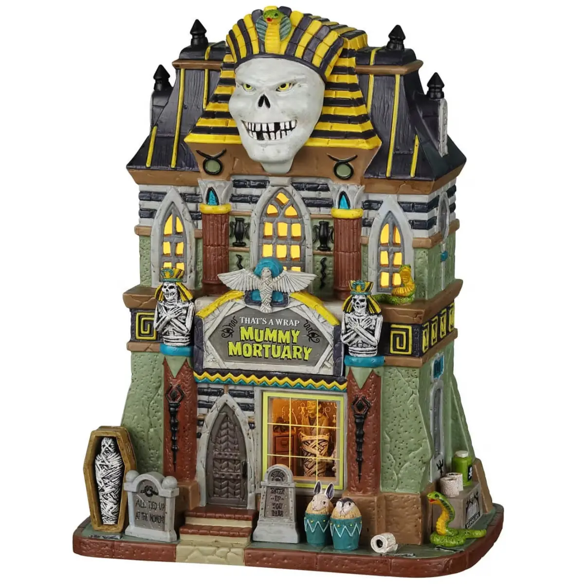 Lemax Spooky Town That's A Wrap Mummy Mortuary #25850 1