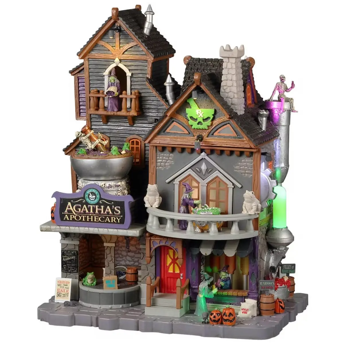 Lemax Spooky Town Agatha's Apothecary #25848 1
