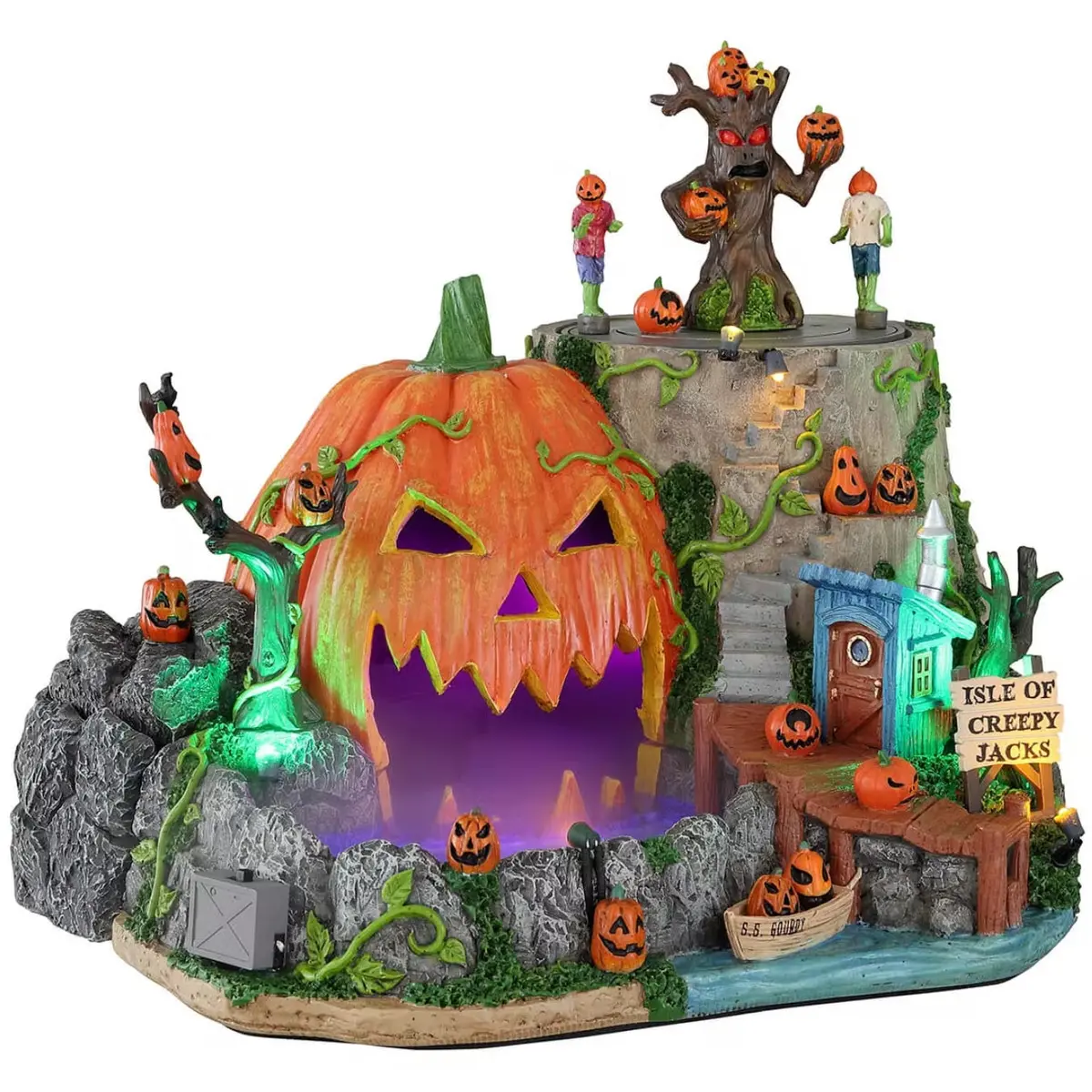 Lemax Spooky Town Isle Of Creepy Jacks #14824 1