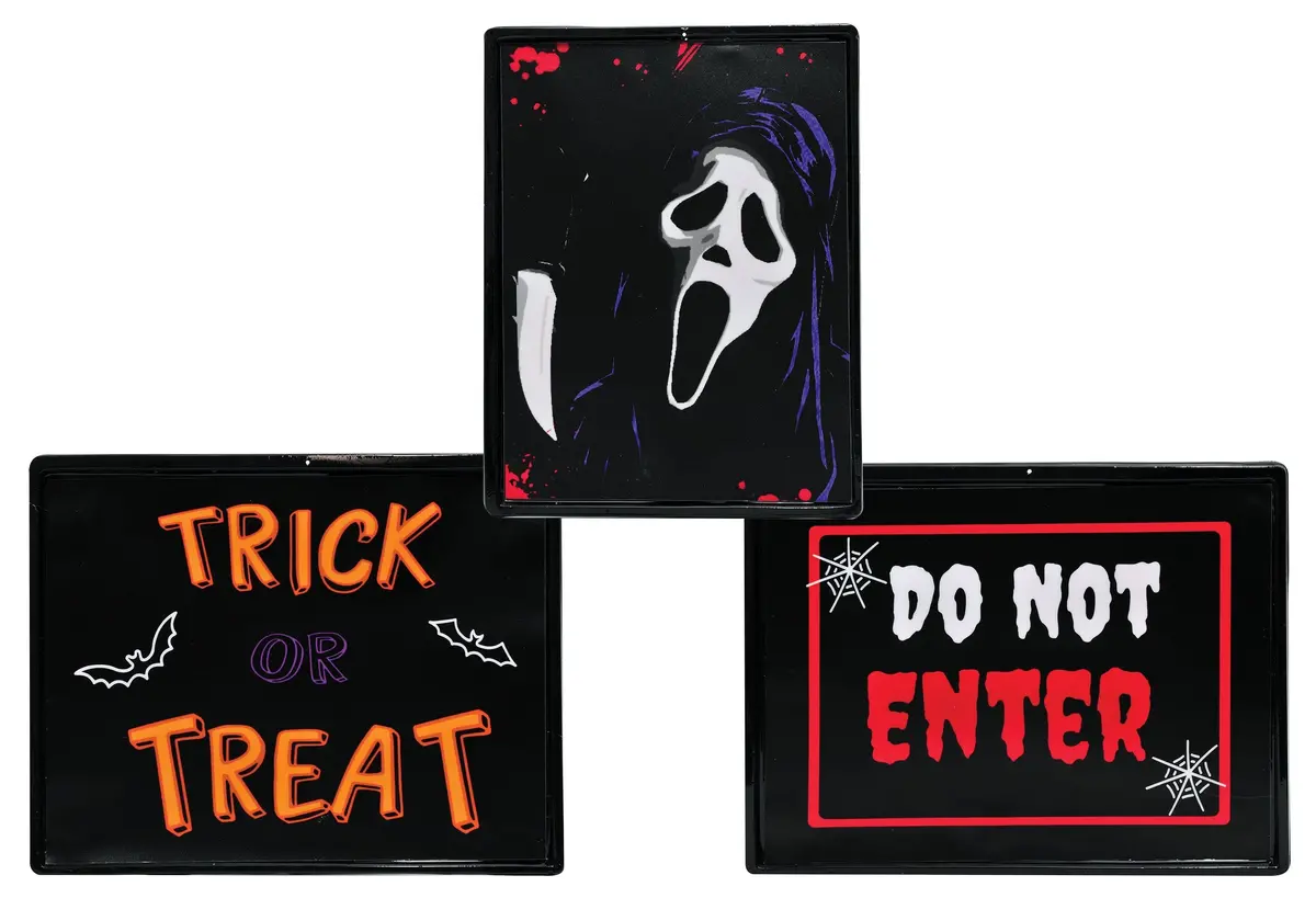 Neon Bright Light Up Halloween Signs 1