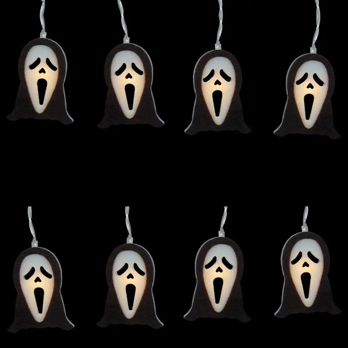 Set Of 10 Ghost Face® String Lights 1