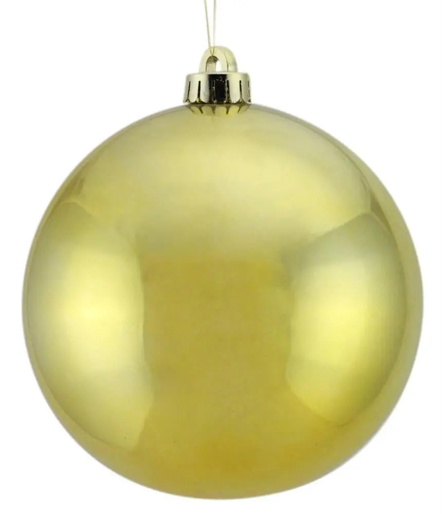 200Mm Shiny Gold Ball Ornament 1