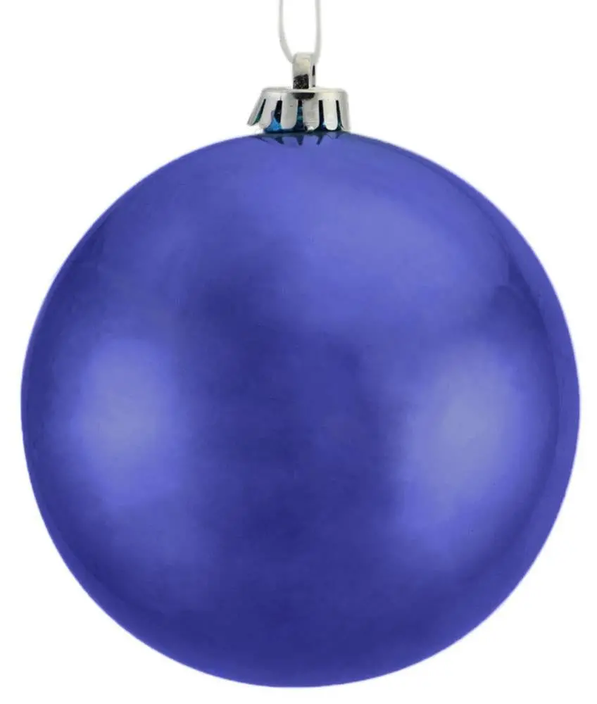 150Mm Smooth Shiny Royal Blue Vacuum Plated Ball Ornament 1