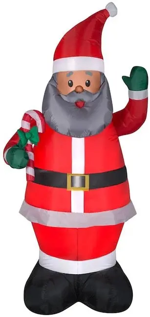 7.5' Gemmy Airblown® Inflatable African American Santa 1