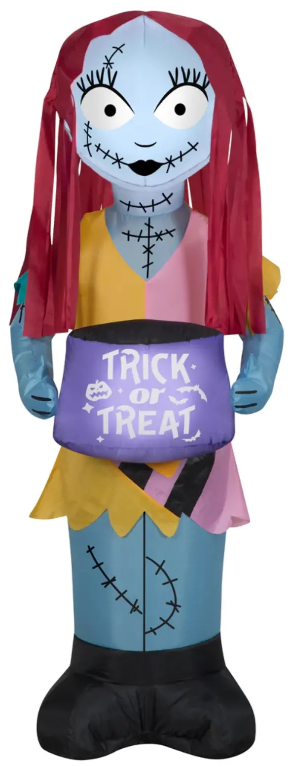 3.5' Airblown® Nightmare Before Christmas Sally With Treats Halloween Inflatable 1