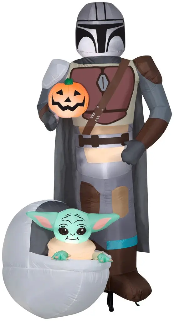 6.5' Airblown® The Mandalorian And Grogu™ In Pod Halloween Inflatable 1