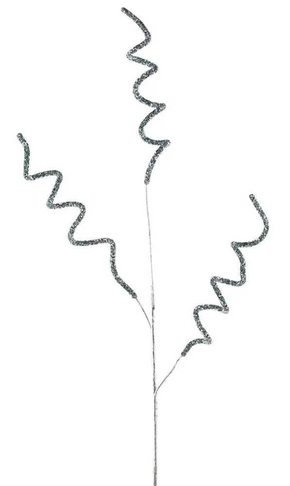 33" Light Blue Diamond Spiral Spray 1