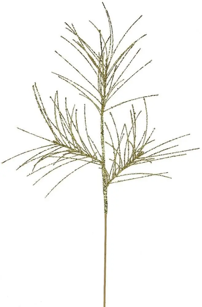 31" Gold Glittered Pine Spray 1