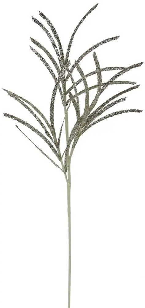31" Champagne Glittered Paper Grass Spray 1