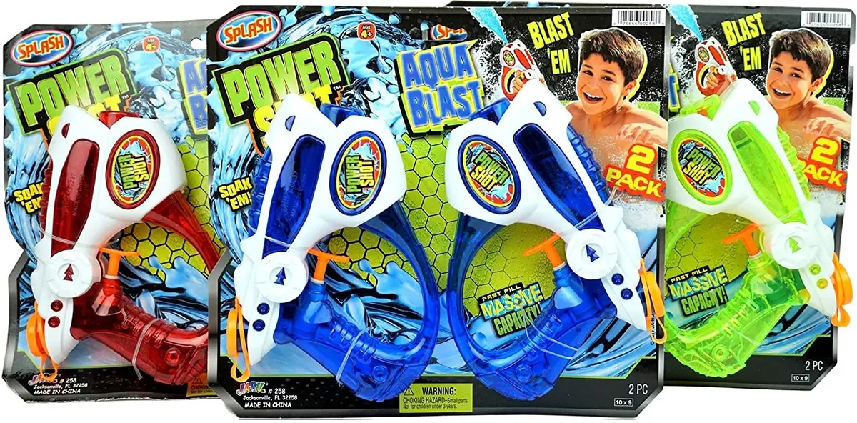 Ja-Ru Aqua Blast Power Shot Water Guns (2-Pack) 1