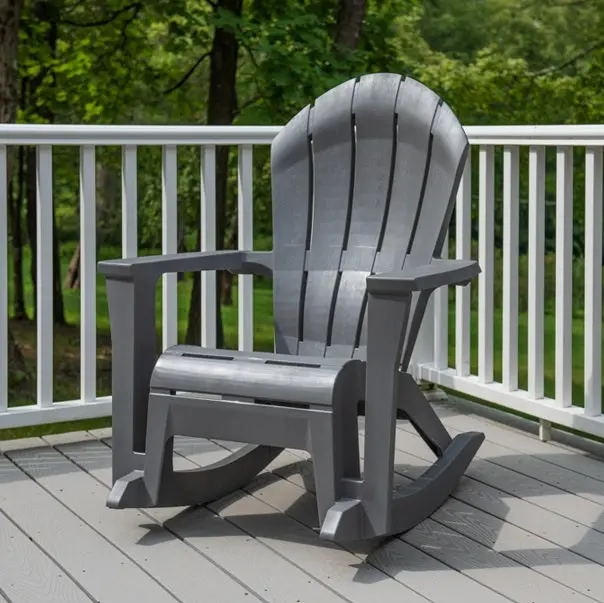 Big Easy® Gray Westport Adirondack Rocker® Chair 1