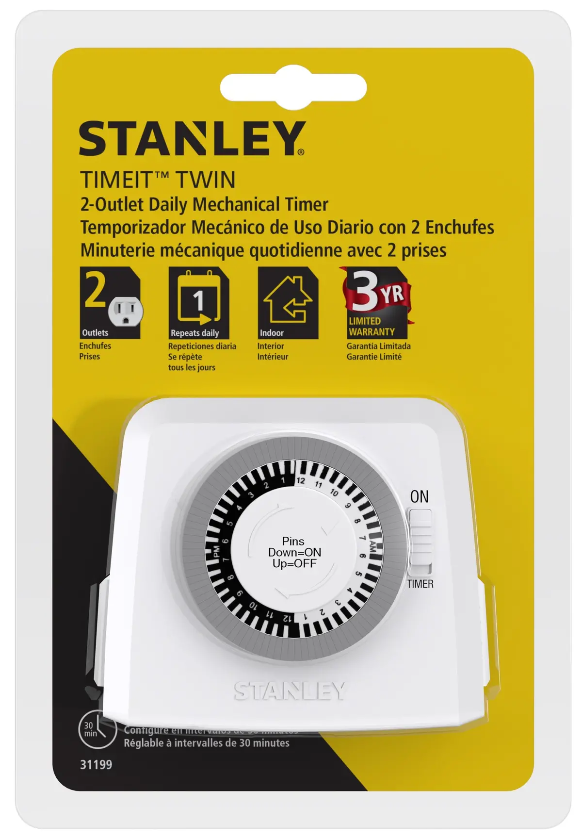 Stanley Timeit™ Twin Mechanical Timer 1