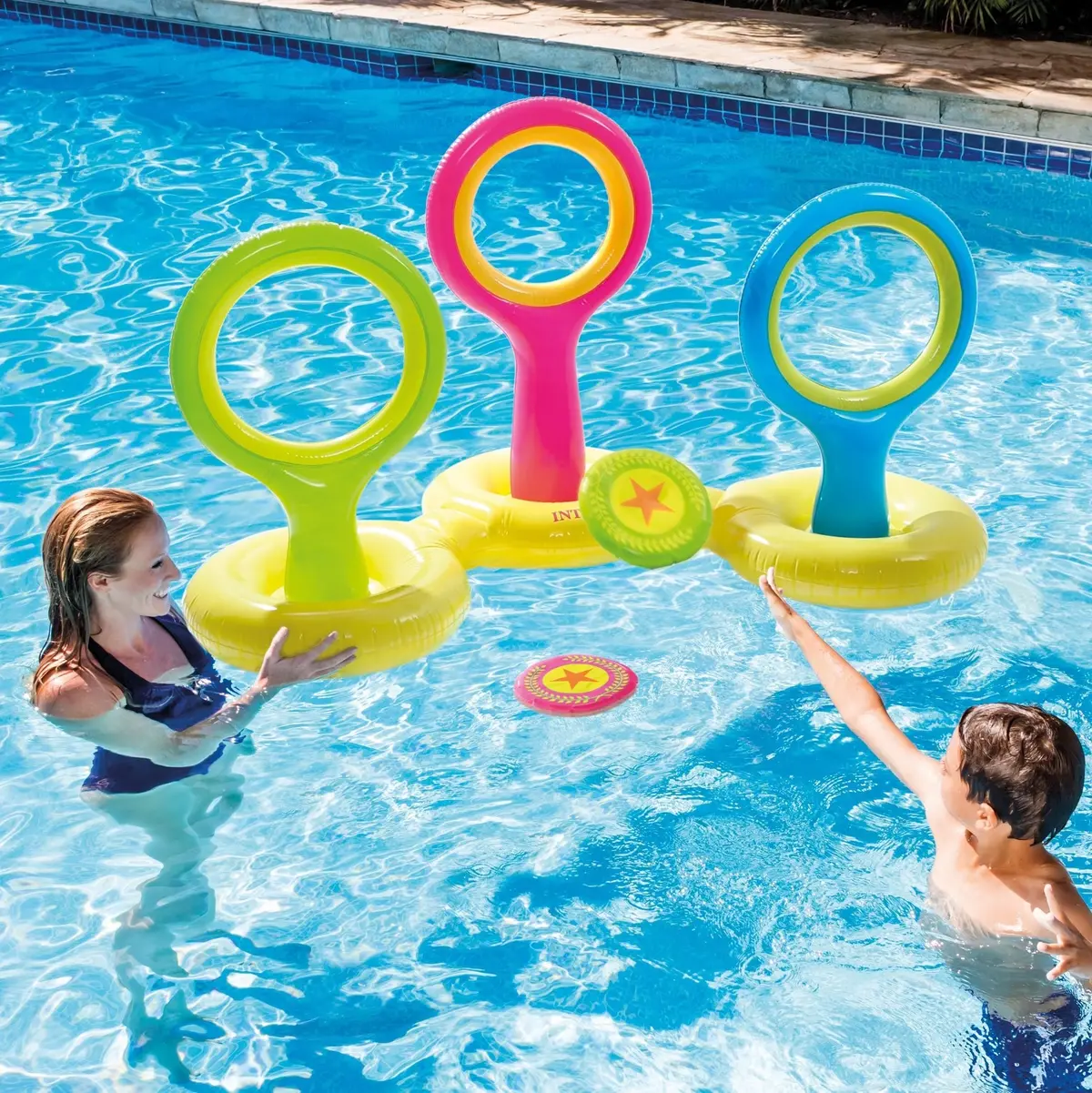 Flying Disc Toss Pool Game From Intex 1