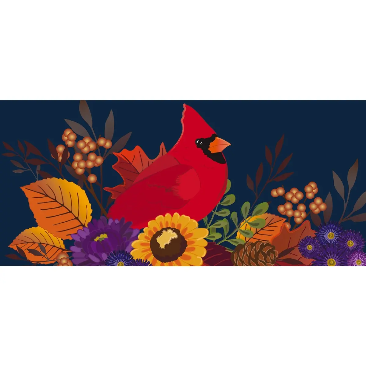 Autumn Cardinal Floral Sassafras Switch Mat 1