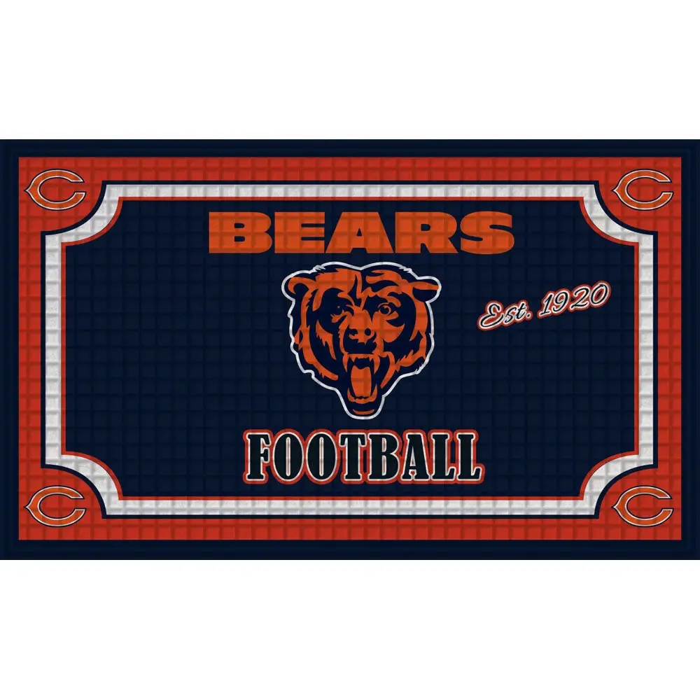Team Sports America Embossed Nfl Chicago Bears Mat 1