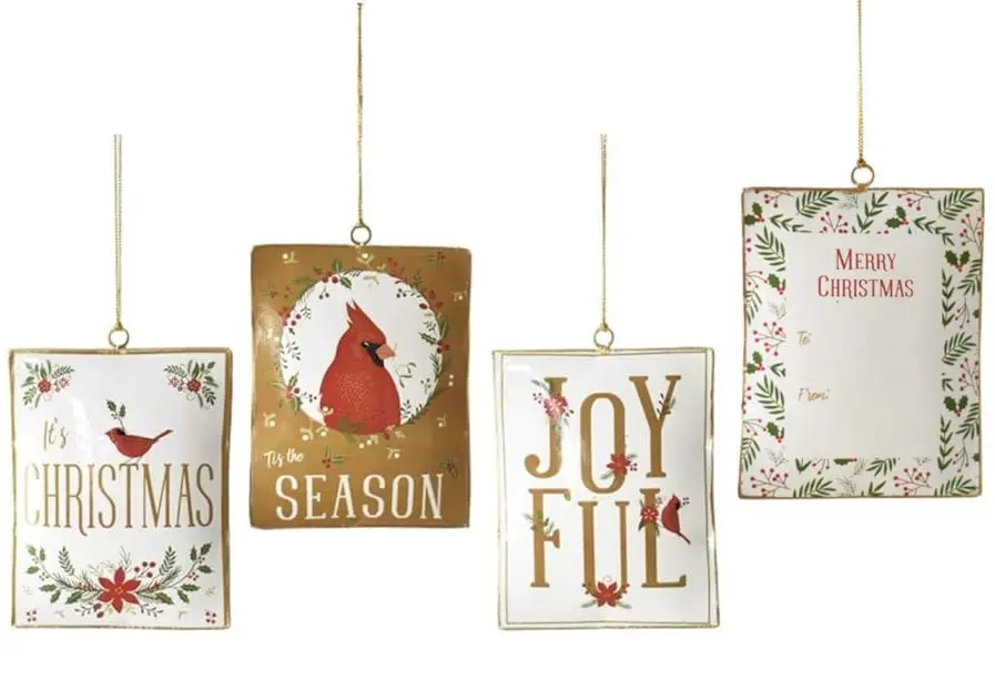 5" Holiday Plaque Ornament Tag 1