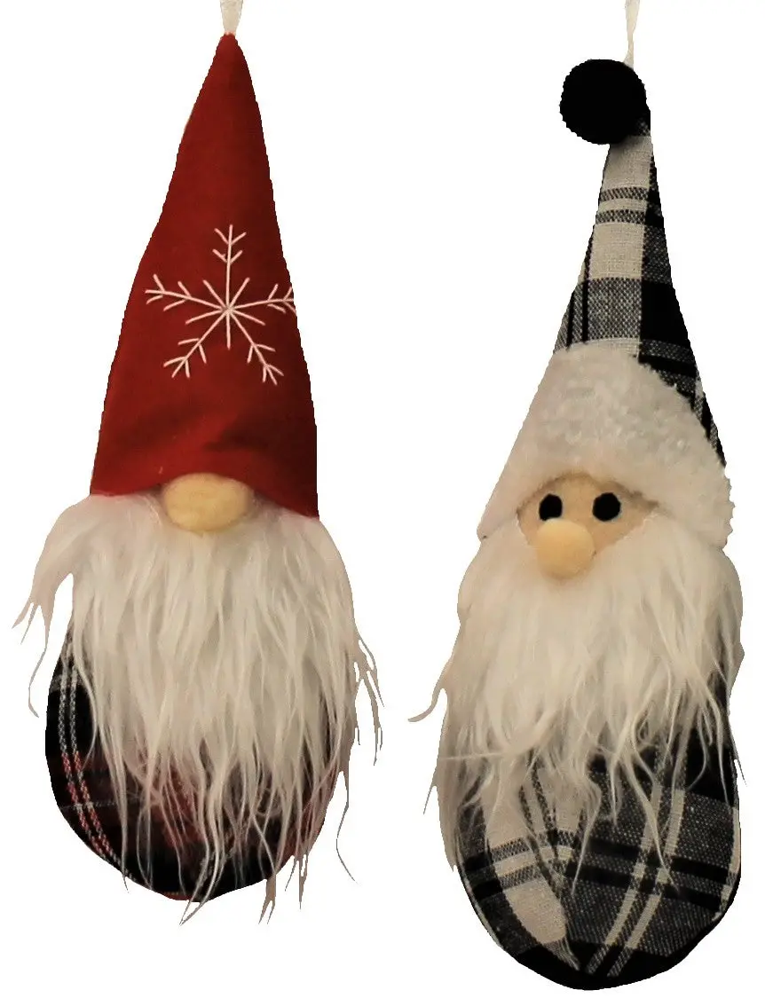 Plush Winter Gnome Ornaments 1