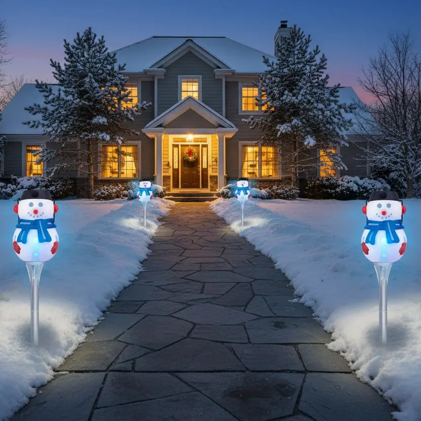 Magic Seasons Shimmering Snowman Pathway Light 1