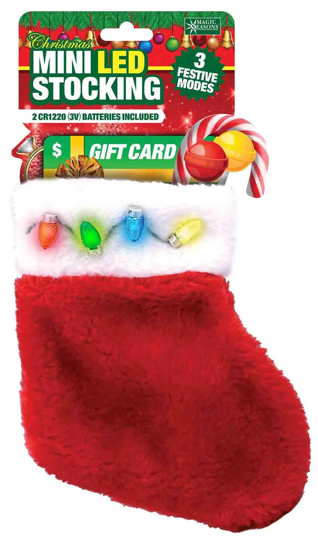 Mini Led Gift Card Stocking 1