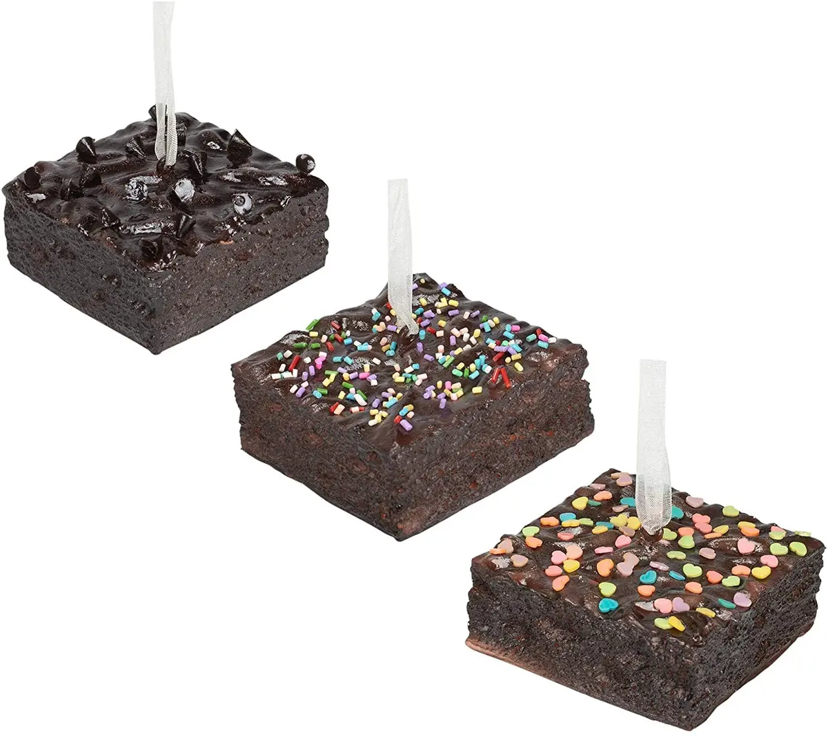 2.75" Brownies With Sprinkles Realistic Pvc Ornament 1