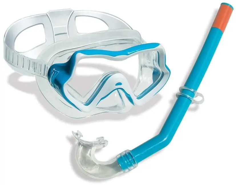 Intrepid Shatterproof Swim Mask & Swivel Snorkel Set, Ages 4+ 1