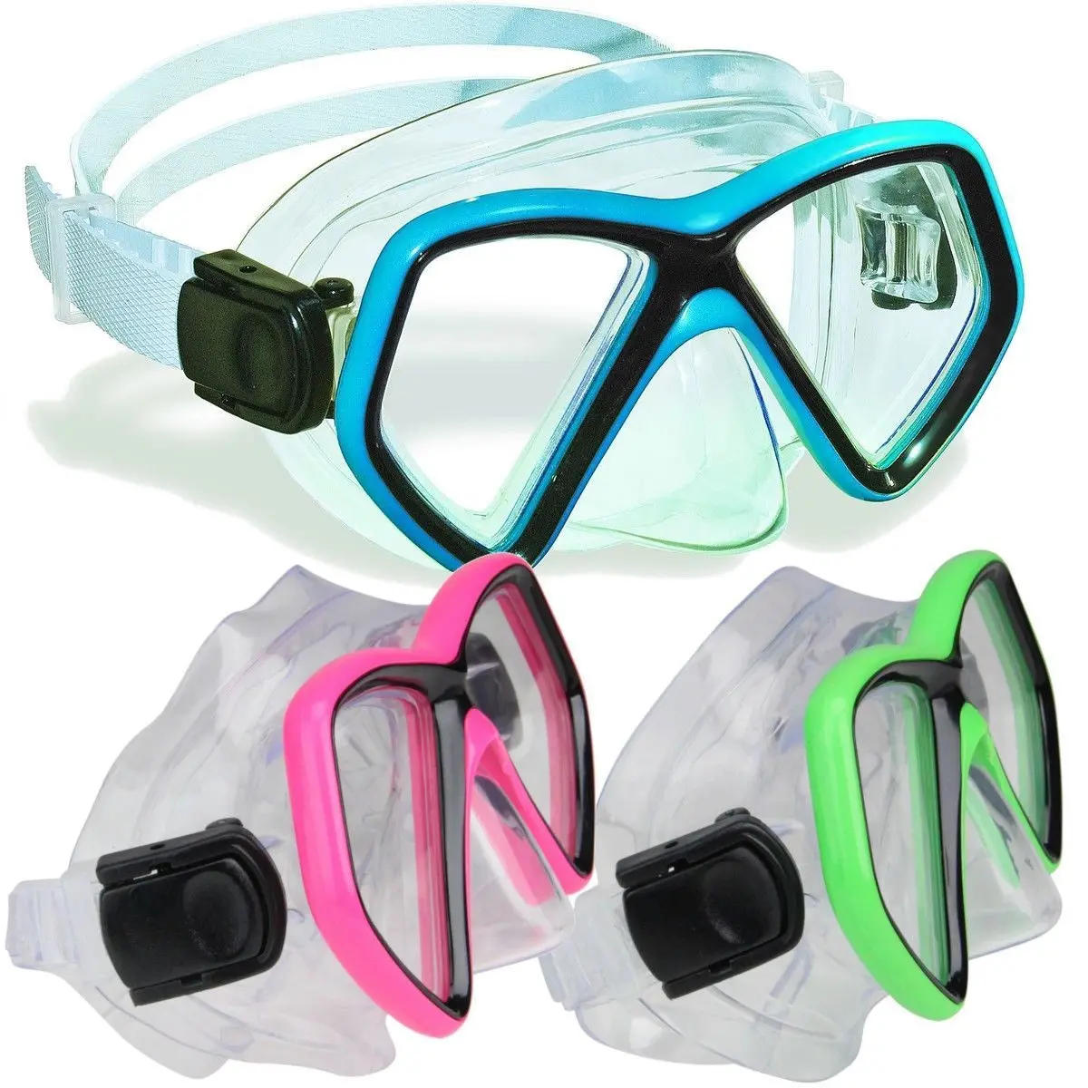 Plastic & Silicone Monaco Swim Mask, Ages 10+ 1