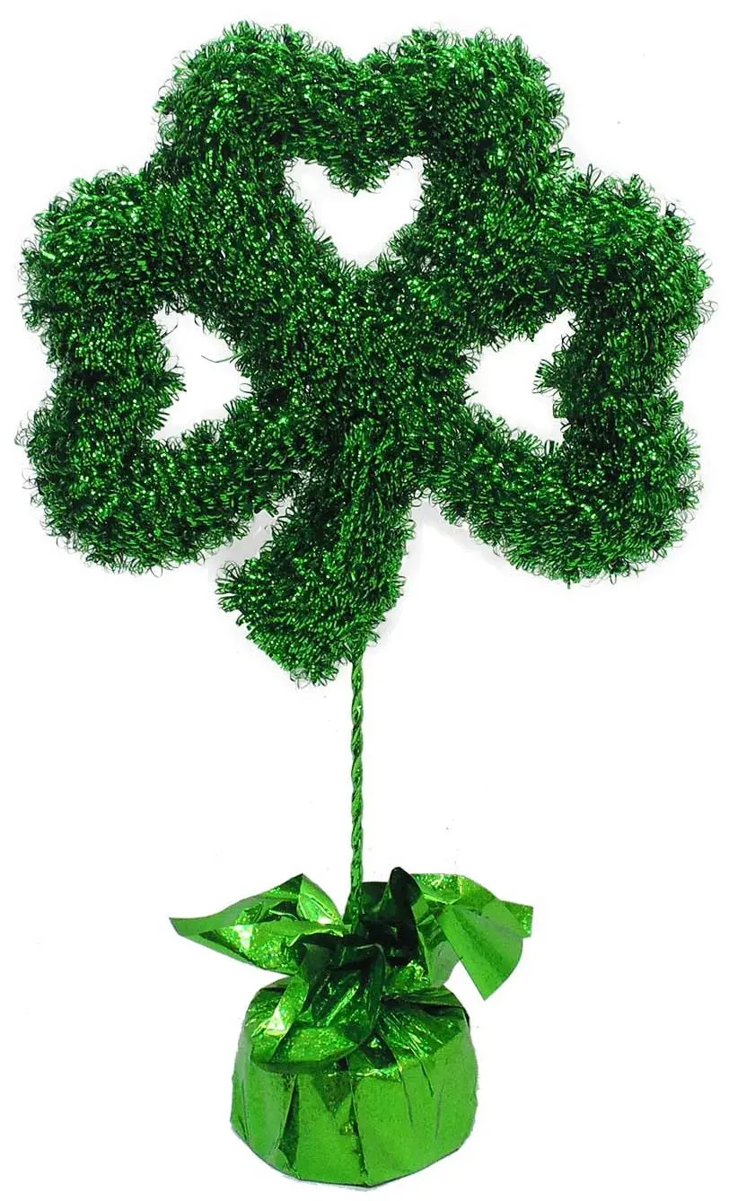 Tinsel Shamrock St. Patrick's Day Centerpiece 1
