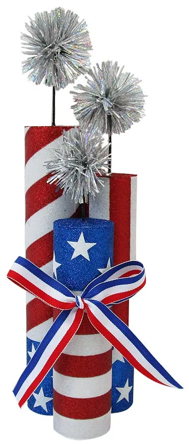 3D Patriotic Firecracker Tabletop Decor 1