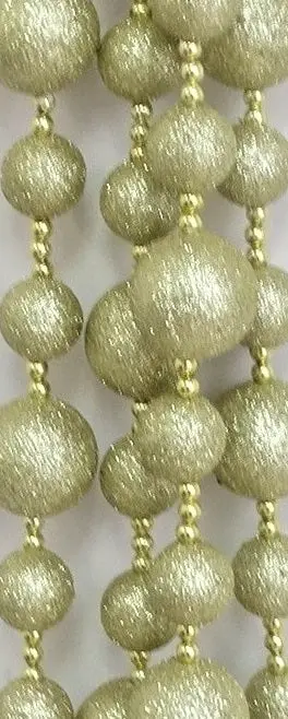 6' Gold Glitter Ball Garland 2