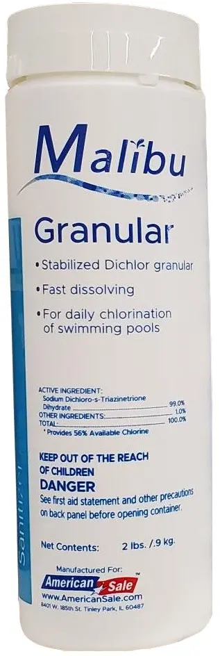Malibu Dichlor Granular Sanitizer For Pools 1