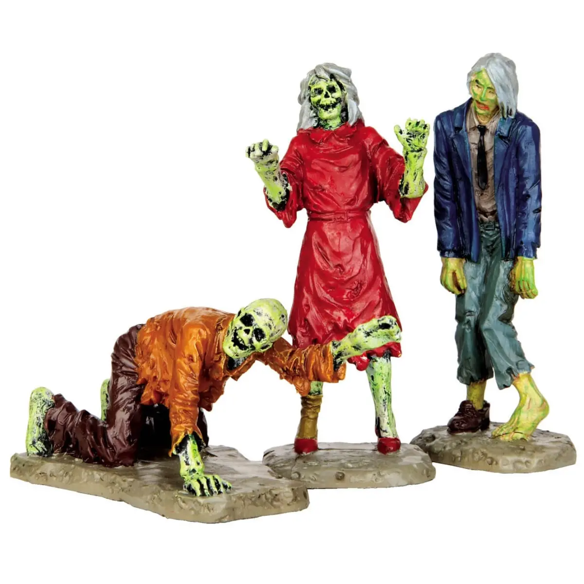 Lemax Spooky Town Walking Zombies, Set Of 3 #42219 1