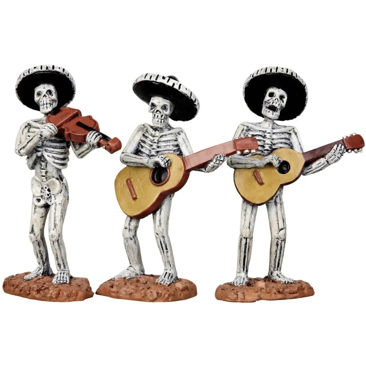 Lemax Spooky Town Skeleton Mariachi Band, Set Of 3 #12884 1