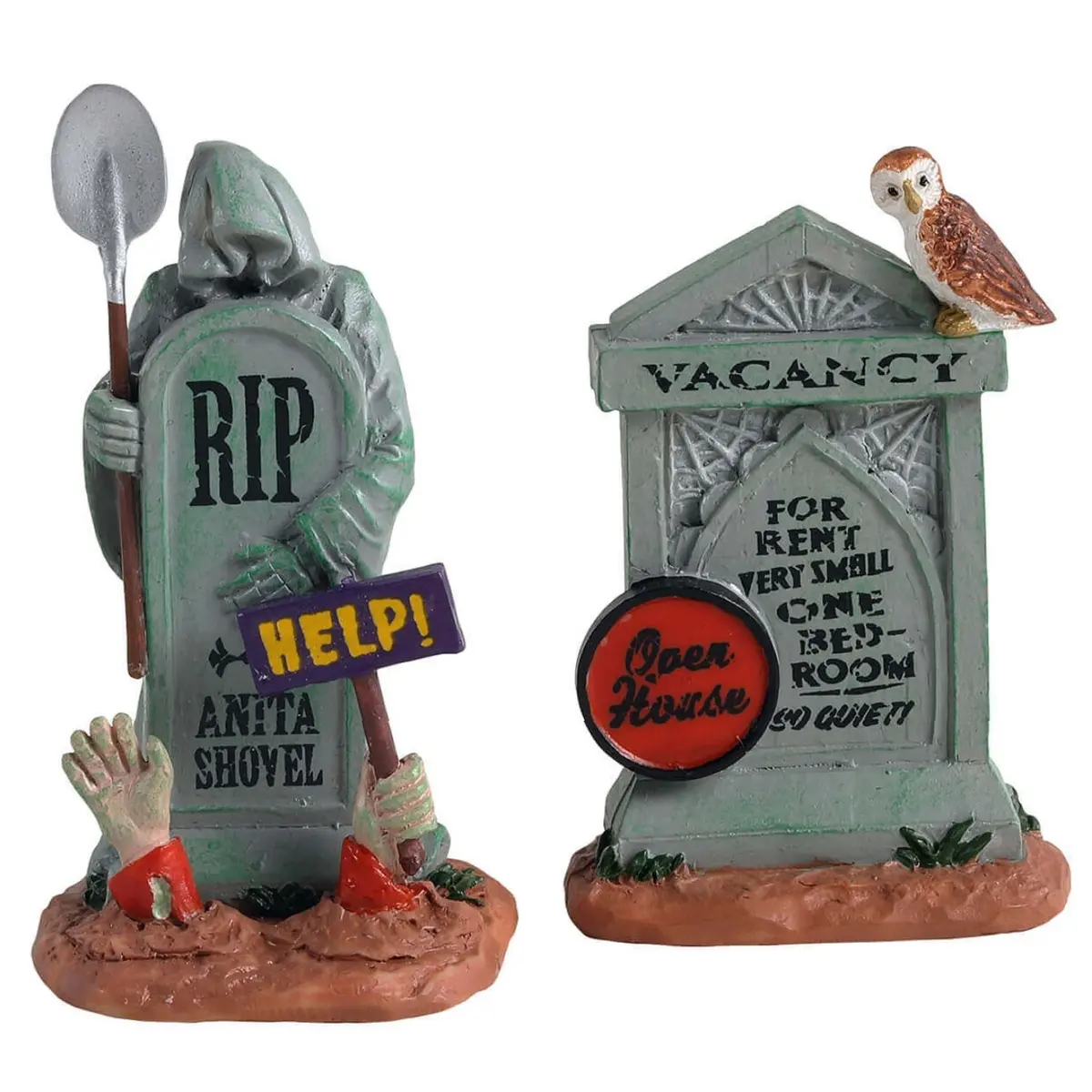 Lemax Spooky Town Tombstone Duo, Set Of 2 #14831 1