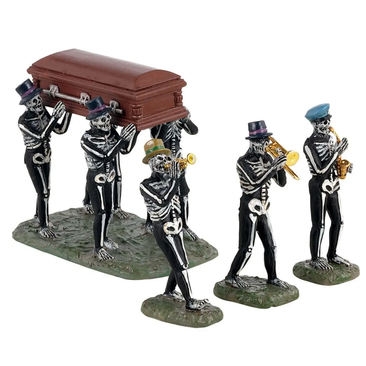 Lemax Spooky Town Jazz Funeral, Set Of 4 #13554 1