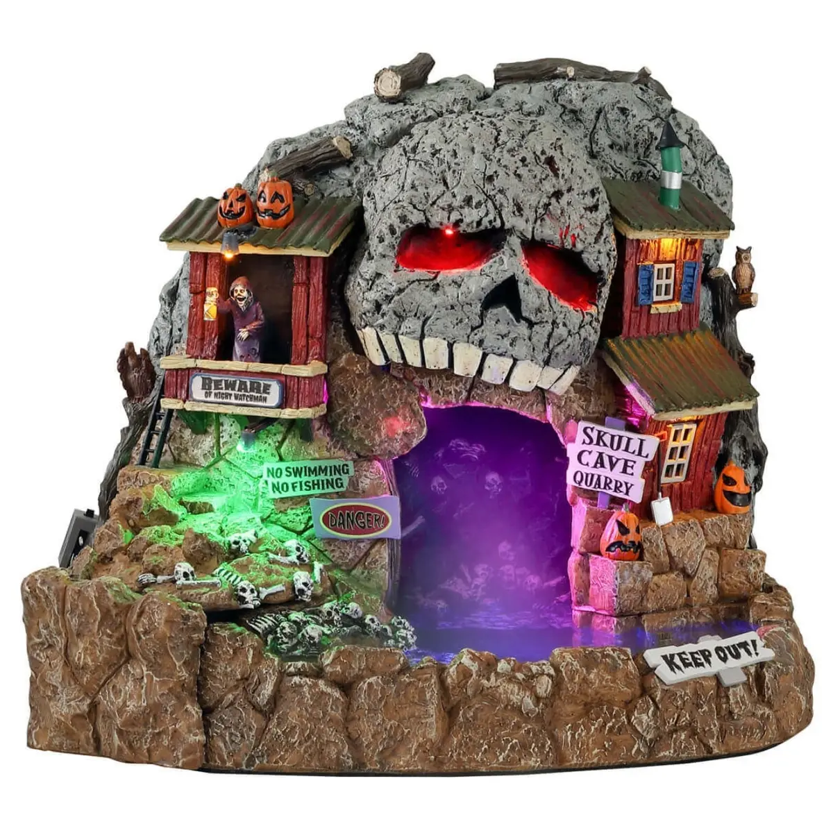 Lemax Spooky Town Skull Cave Quarry #14822 1