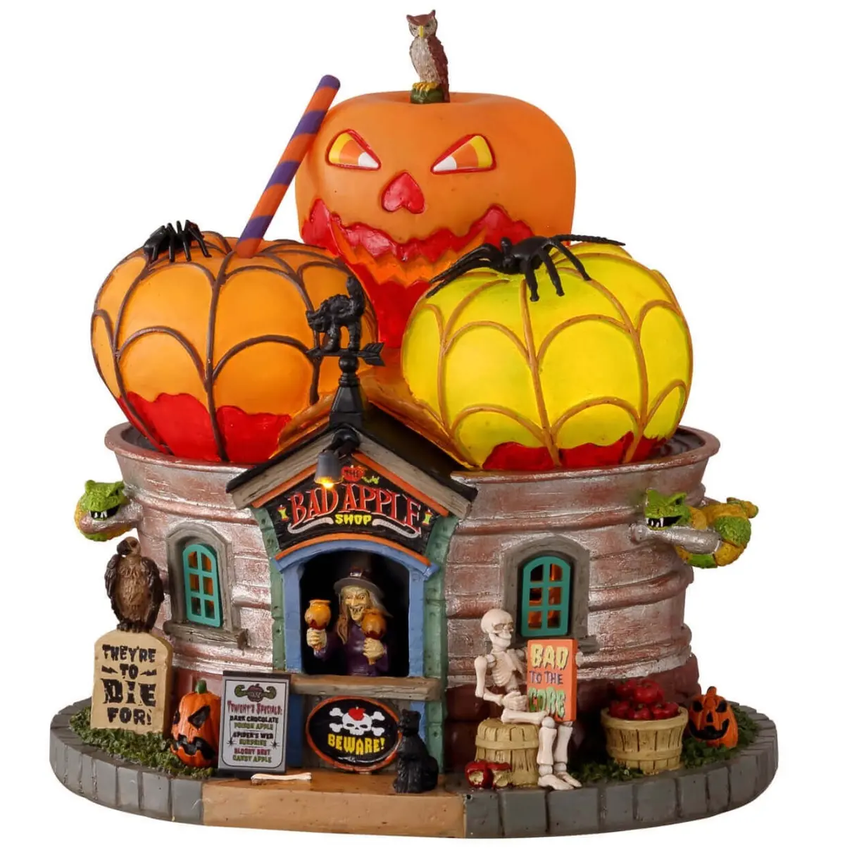 Lemax Spooky Town The Bad Apple Shop #15728 1