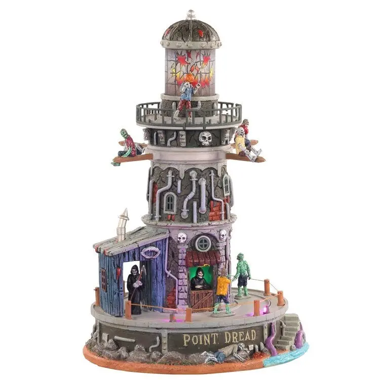 Lemax Spooky Town Point Dread Lighthouse #15722 2